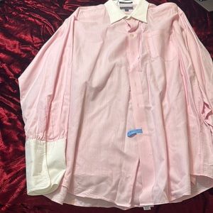 Freshly cleaned Paul Fredrick dress shirt size 18x37.